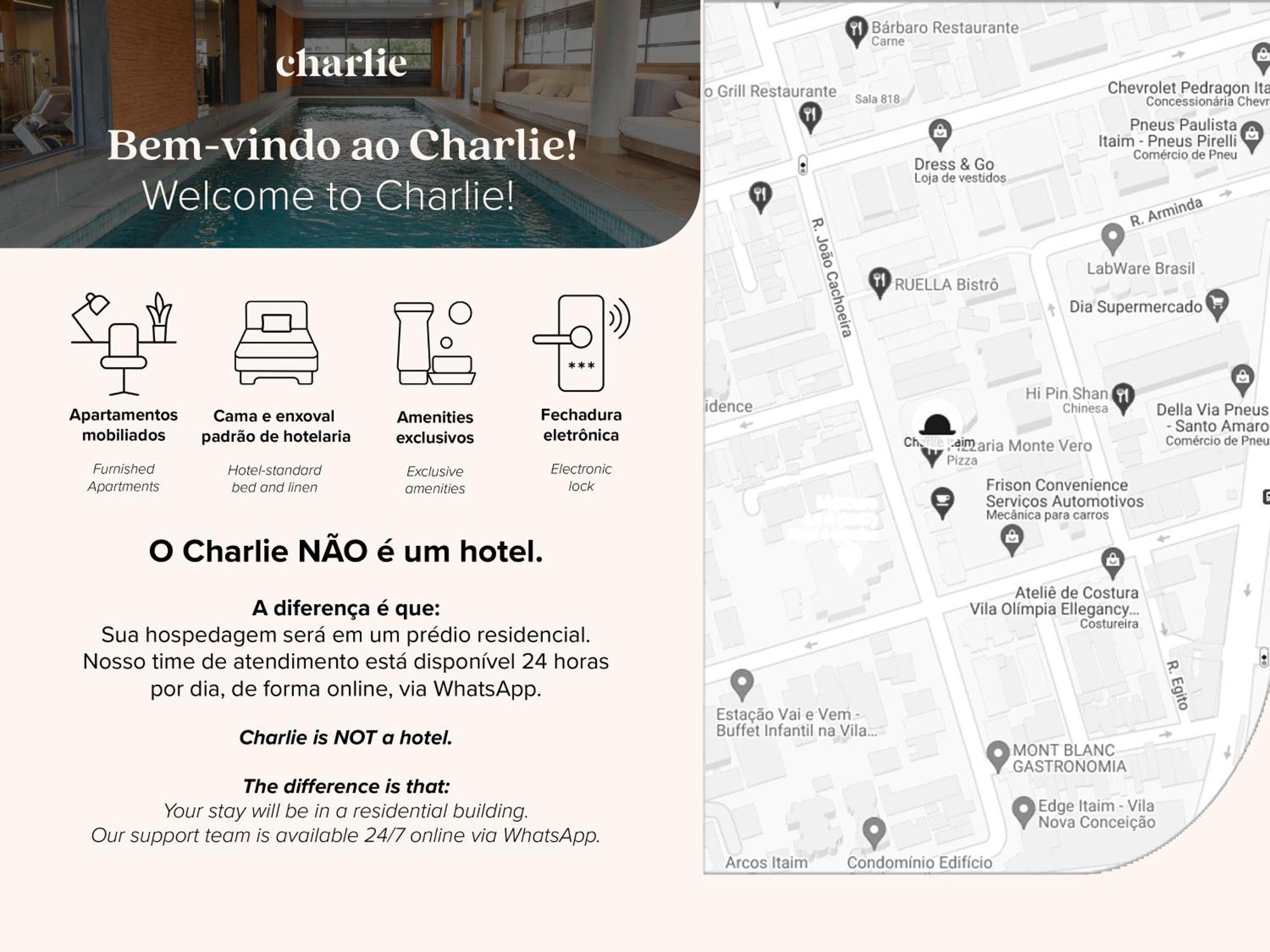 Charlie Itaim Apartment เซาเปาโล ภายนอก รูปภาพ